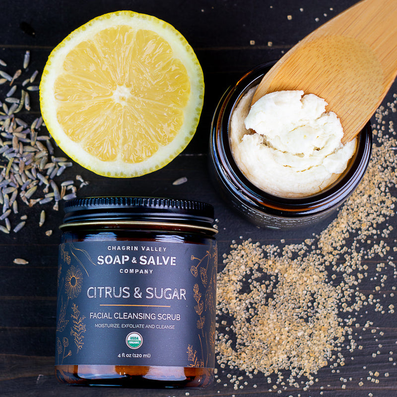 Facial Scrub: Citrus & Sugar Cleansing Facial Scrub