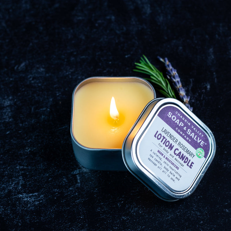 Free Body & Massage Candle: Lavender Rosemary